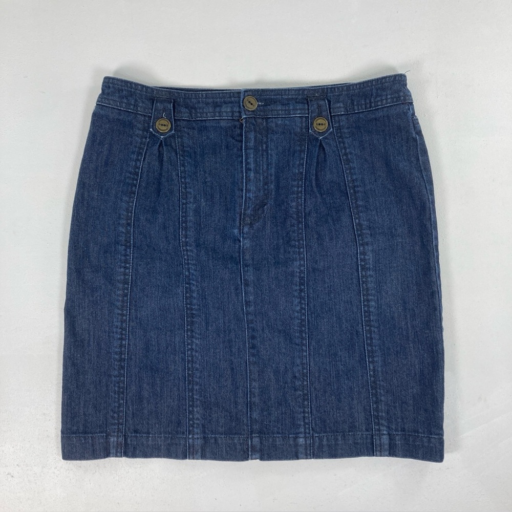 Pilcro and the Letterpress Dark Blue Mini Skirt
